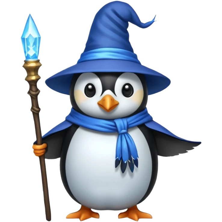 Penguin Wizard emoji