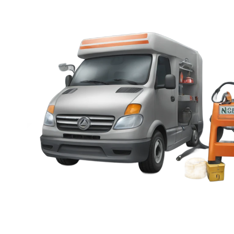 auto repair station front view  emoji