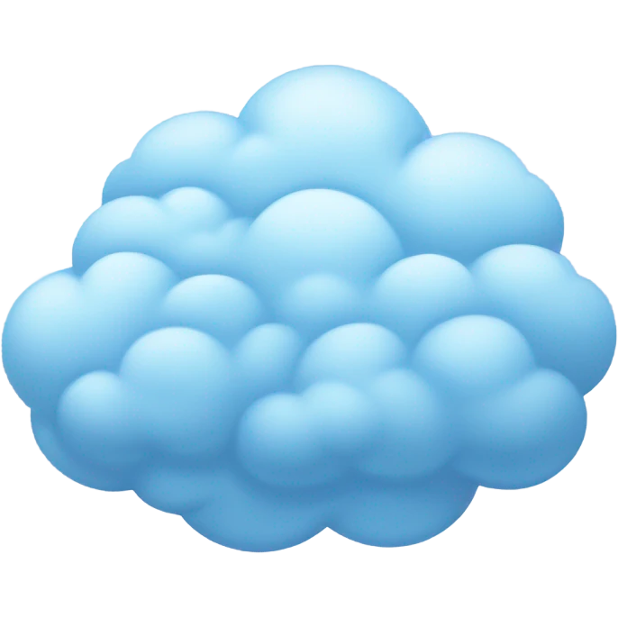sky blue cloud emoji