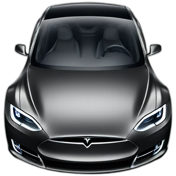 Tesla-car-black emoji