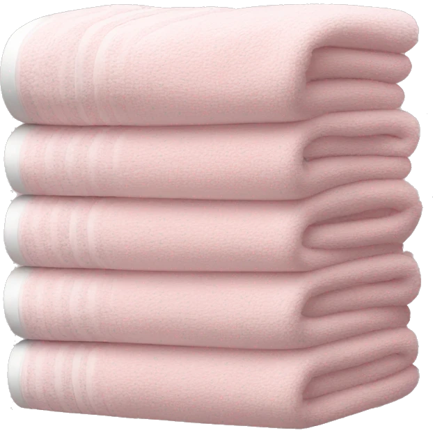 Light pink stacked towels emoji