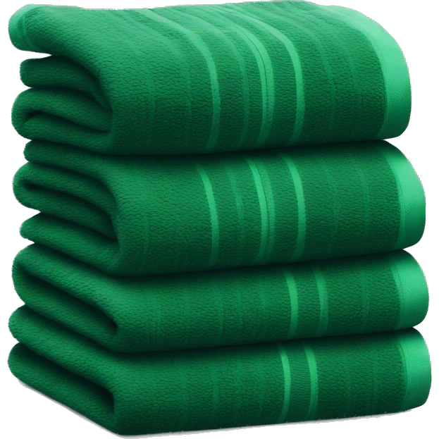 dark green stacked towels  emoji
