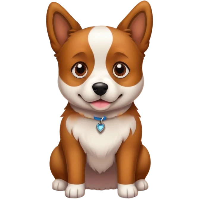 Dog in a room emoji