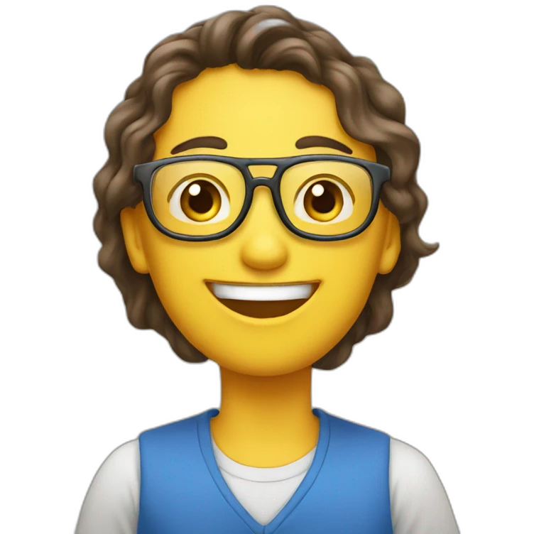 Father congratulats doughter for exam emoji
