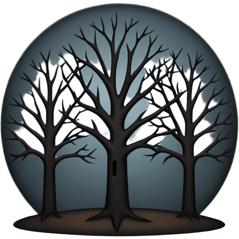 dark trees  emoji