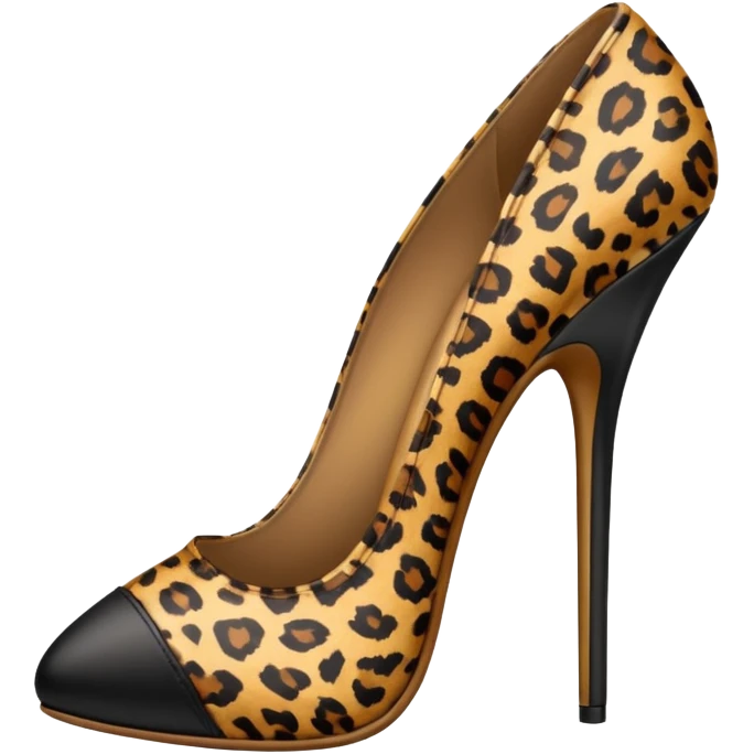 leopard print shoe emoji