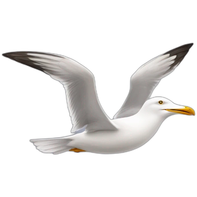 a seagull and a pentagram emoji