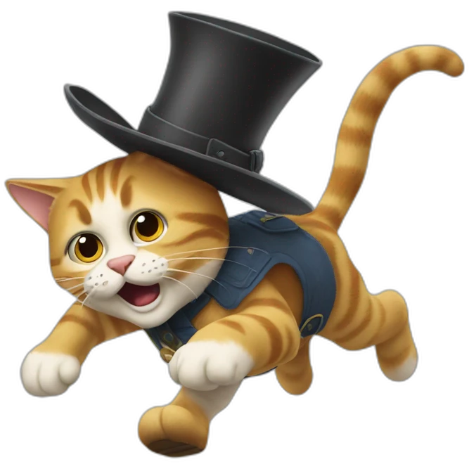 Puss-in-boots-runs-after-mouse emoji