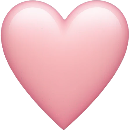 light pink heart  emoji