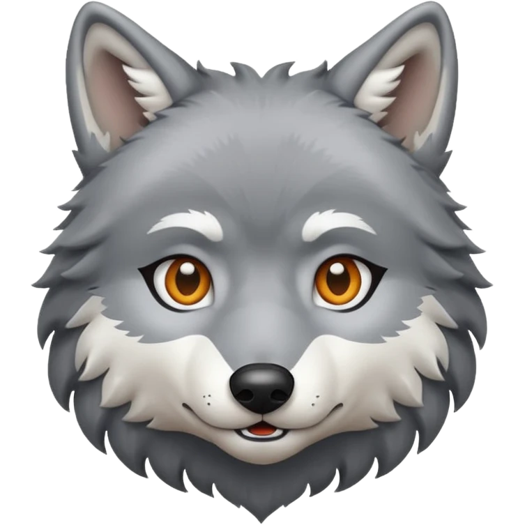 Wolf in love emoji