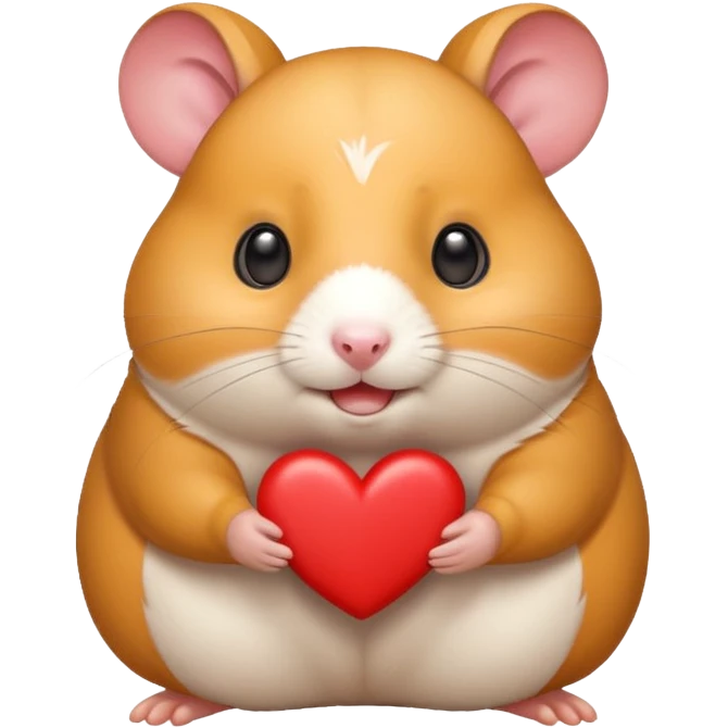 happy love hamster emoji