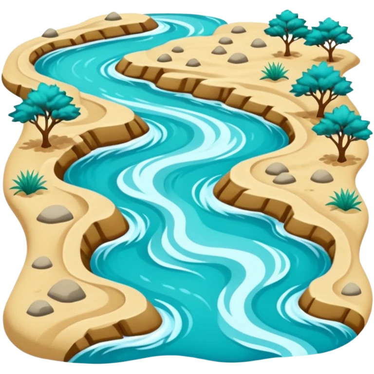 River stream in delta emoji