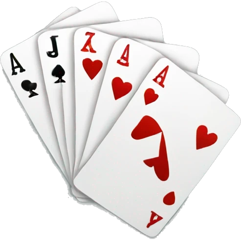 A good poker hand  emoji