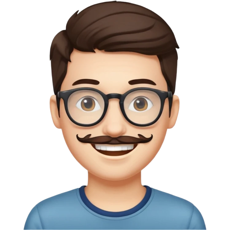 hipster eyeglass emoji