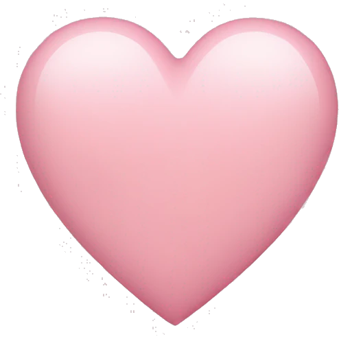 Light pink heart  emoji