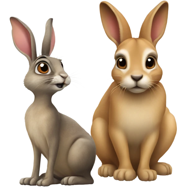 Rabbit and suricate emoji