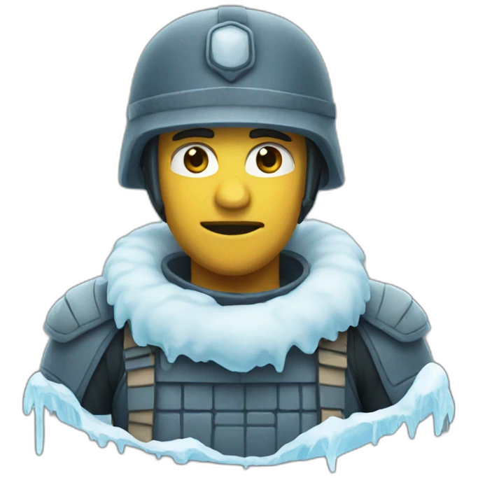 Iced soldier emoji
