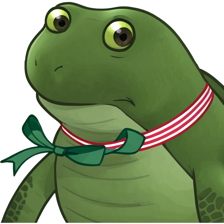 A turtle with a Ribbon  emoji