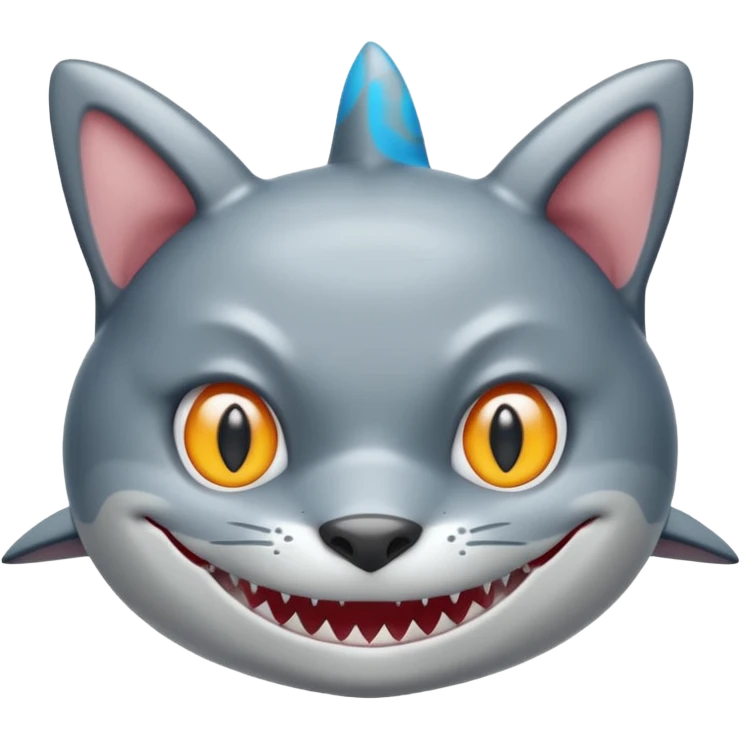 shark with a cat face emoji