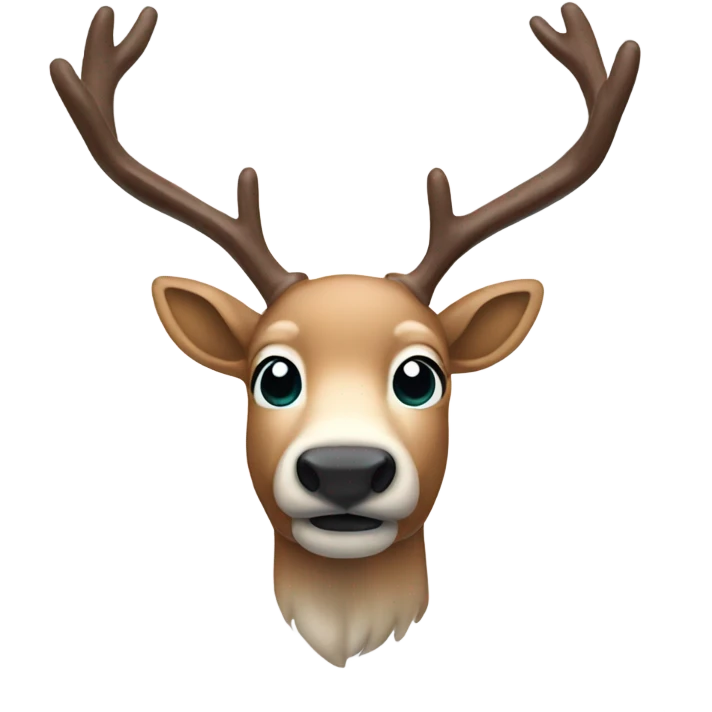Crystal raindeer emoji