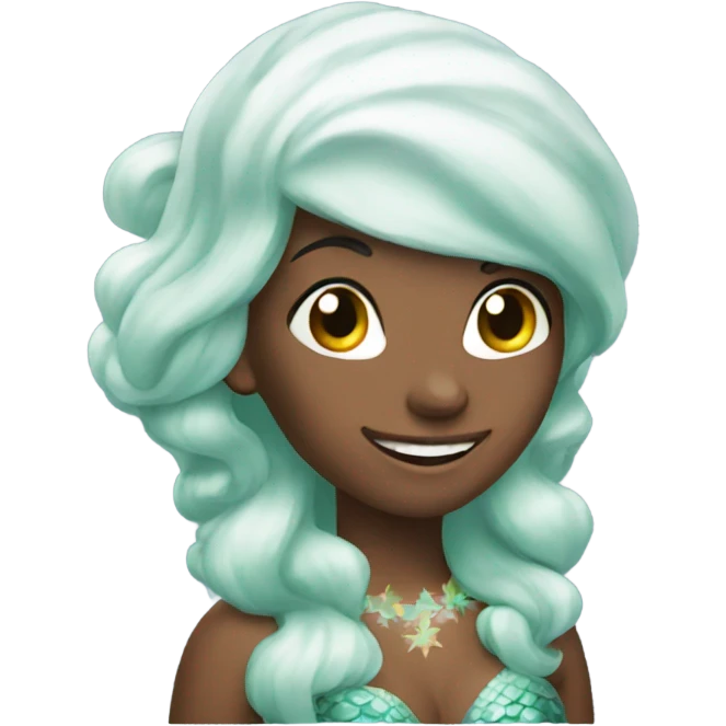 Merry Christmas mermaid emoji