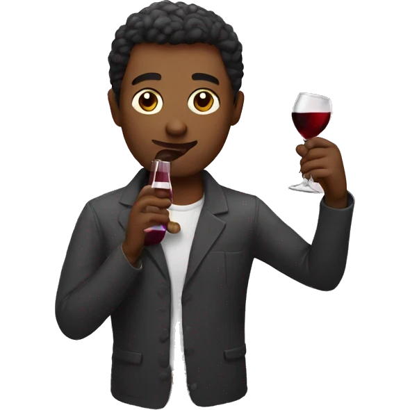 Drinking wine emoji