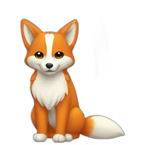 Renard arc-en-ciel emoji