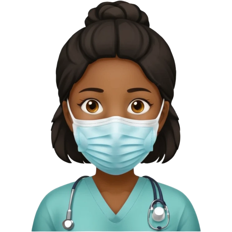Black girl catching the flu and is sick emoji