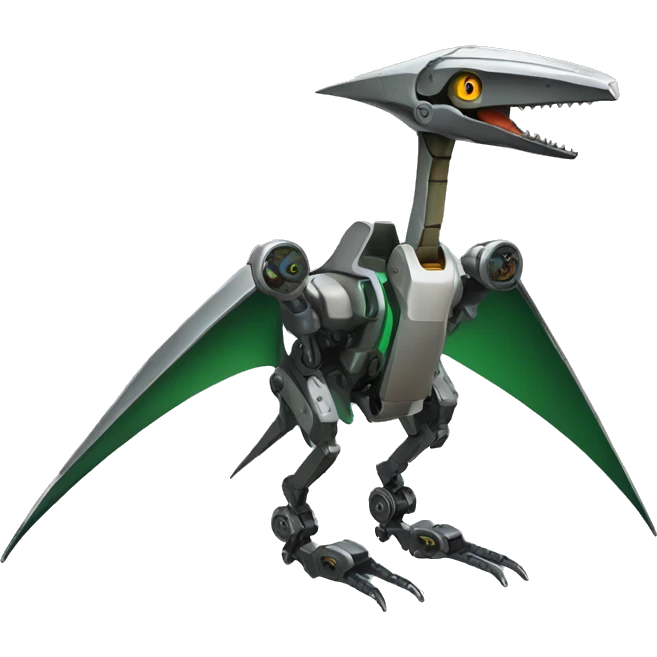 Pterodactyl robot mechanical emoji