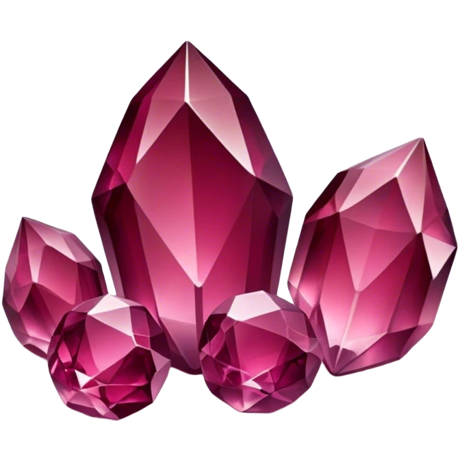 Crystals Burgundy emoji