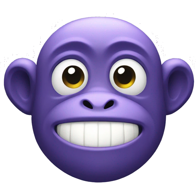Purple monkey dishwasher emoji