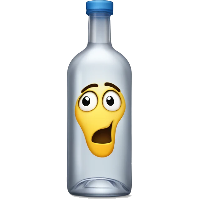 A bottle of vodka  emoji