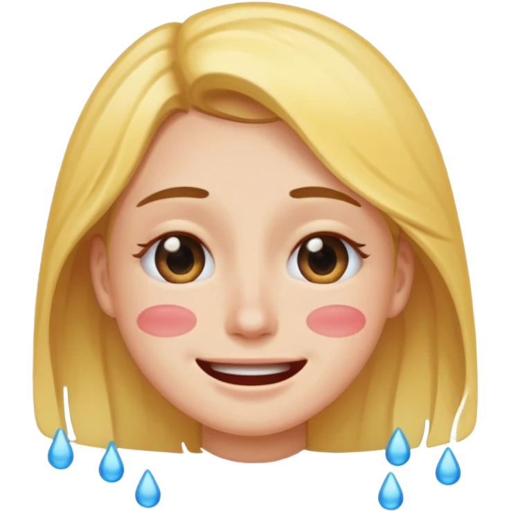 a person smiling filters for eyes and crying emoji