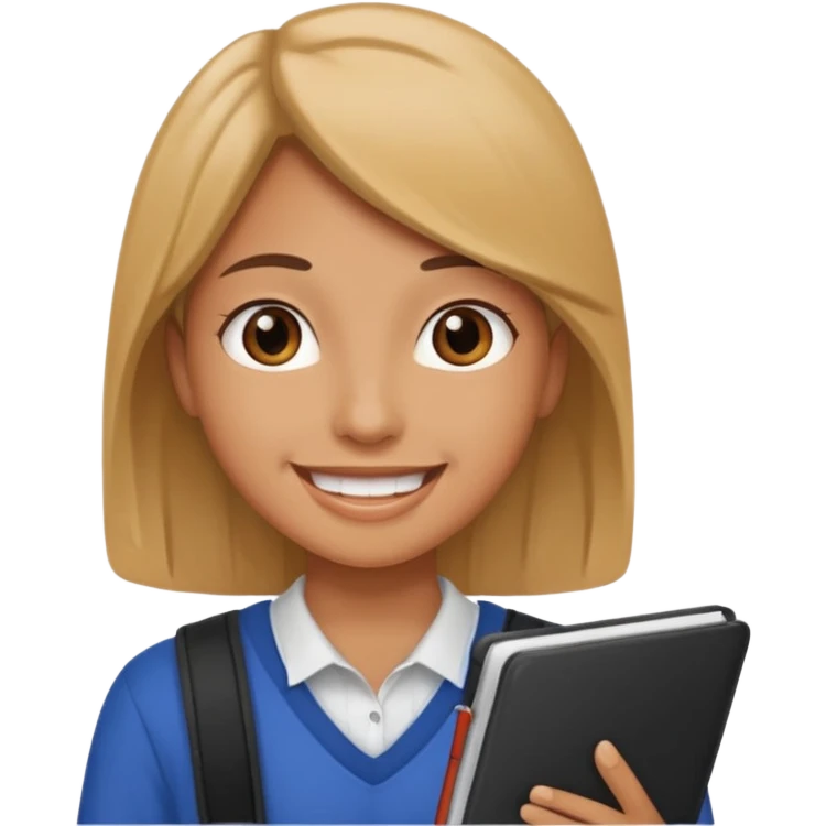 student talking emoji
