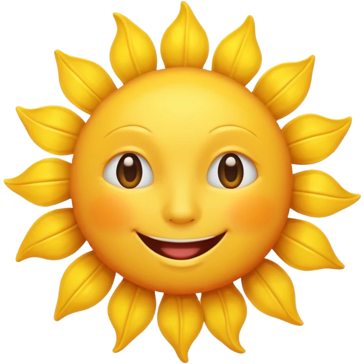 smiling sun emoji