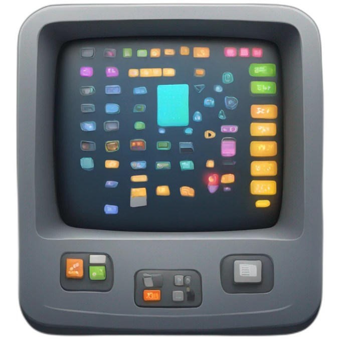 90s command terminal app icon emoji