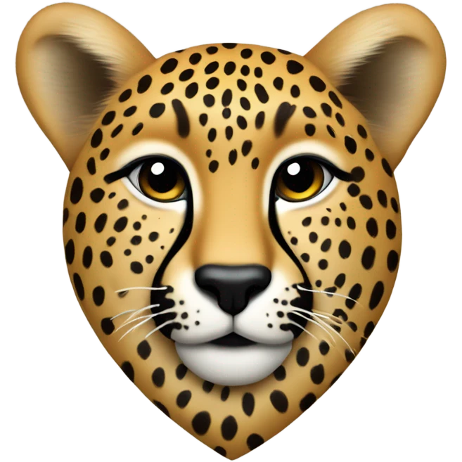 Cheetah heart emoji