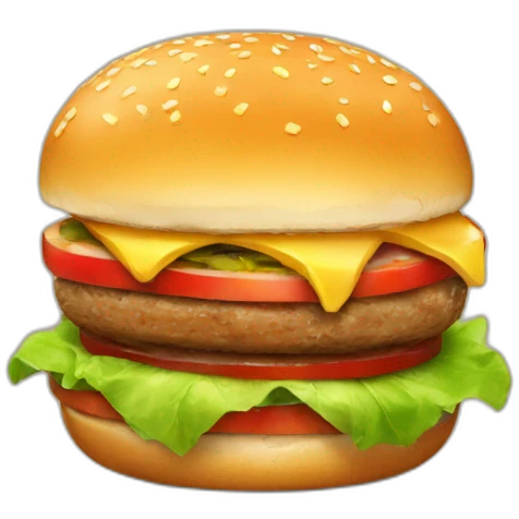 apple burger emoji