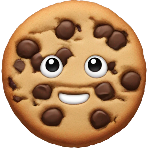 Cookie with a bow emoji