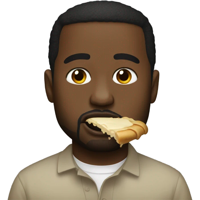Kanye west best eating pie  emoji