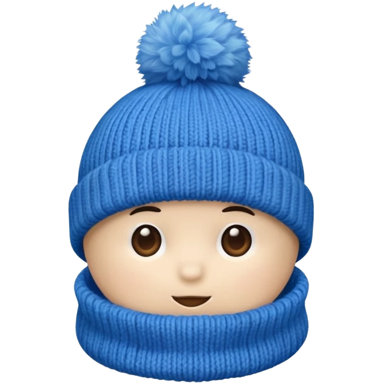 beanie with A fluffy pom-pom emoji