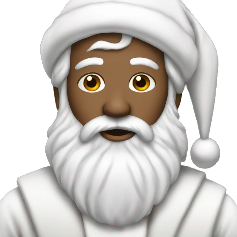 aesthetic white santa claus emoji