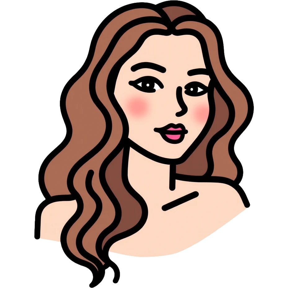stylish hair, beautiful hairstyle emoji
