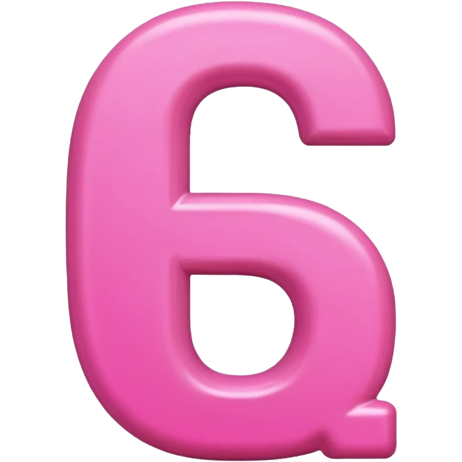 pink letter D emoji emoji