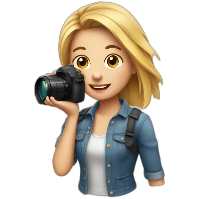 Girl photographer  emoji