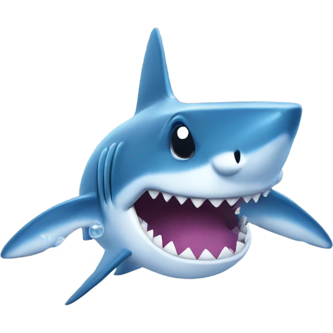 shark made out of bubbles emoji