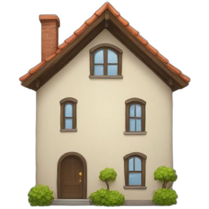 house with opened mouth emoji