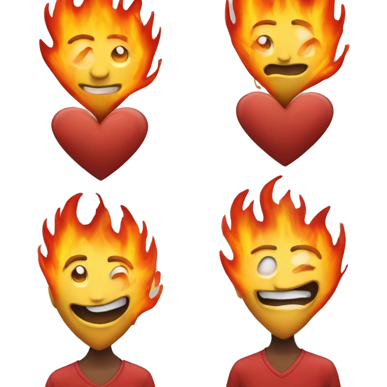 Fire wit heart emoji