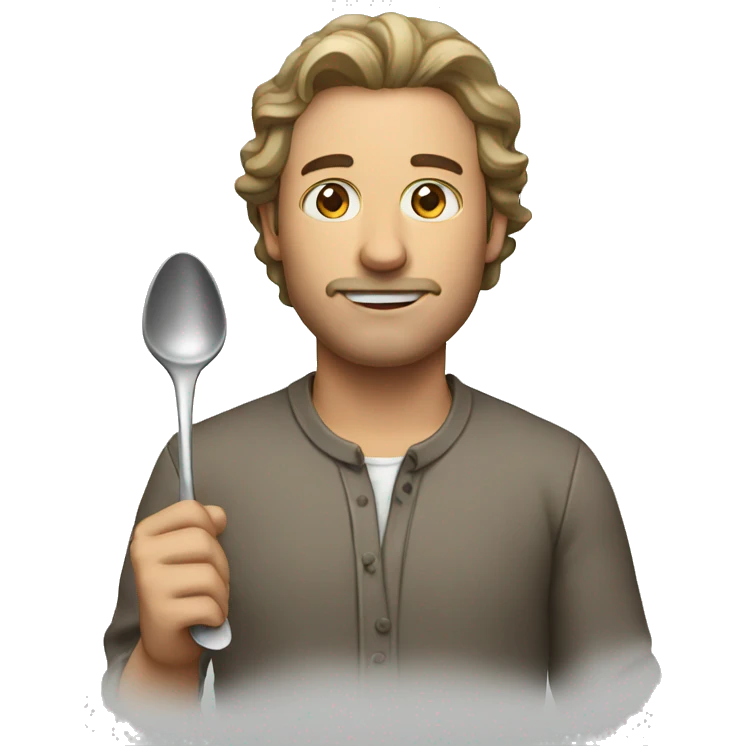 Man with spoon emoji
