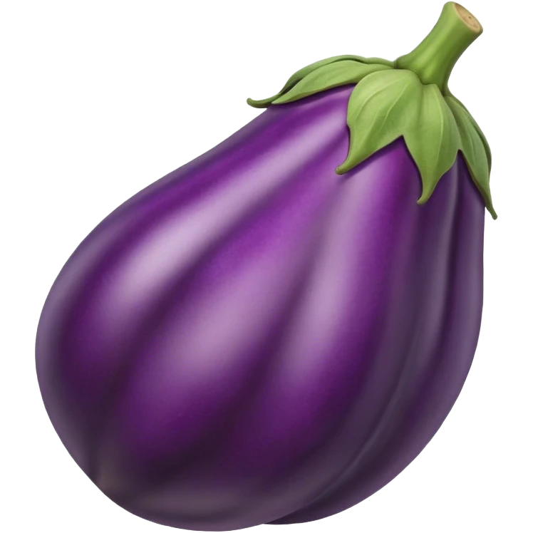 A eggplant with veins emoji